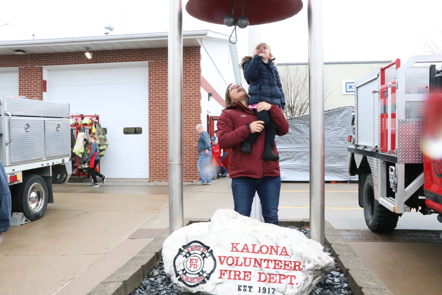 Pancake Day also gives youngsters an opportunity to see the fire trucks, equipment and fire station and to learn about what the firefighters do to protect the community. The KVFD also visits schools at least once a year to teach students about fire safety.